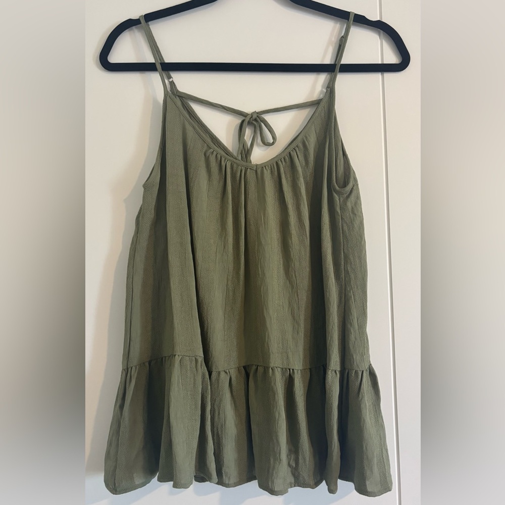 Olive Green Women's Top